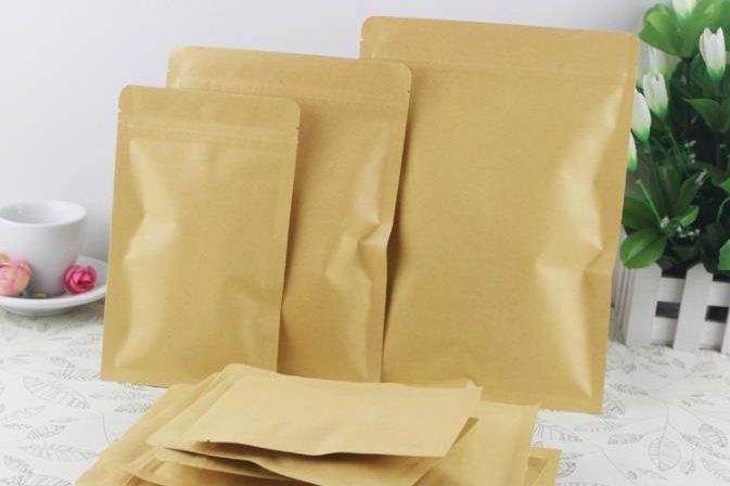 Aluminized sealed flat kraft paper pouch (4)